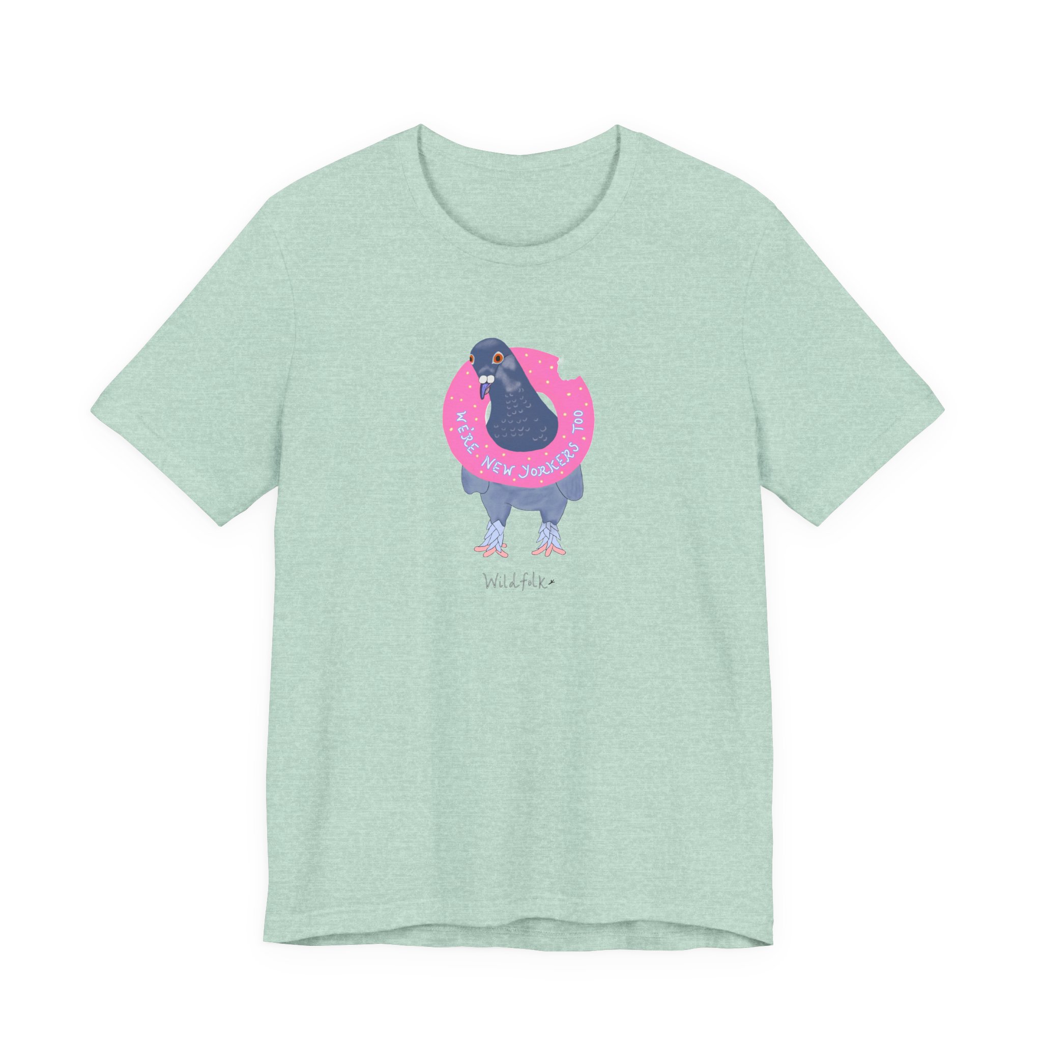 New Yorker pigeon unisex tee - Image 9
