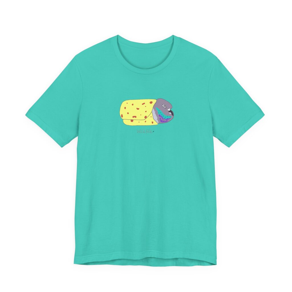 Burrito pigeon unisex tee