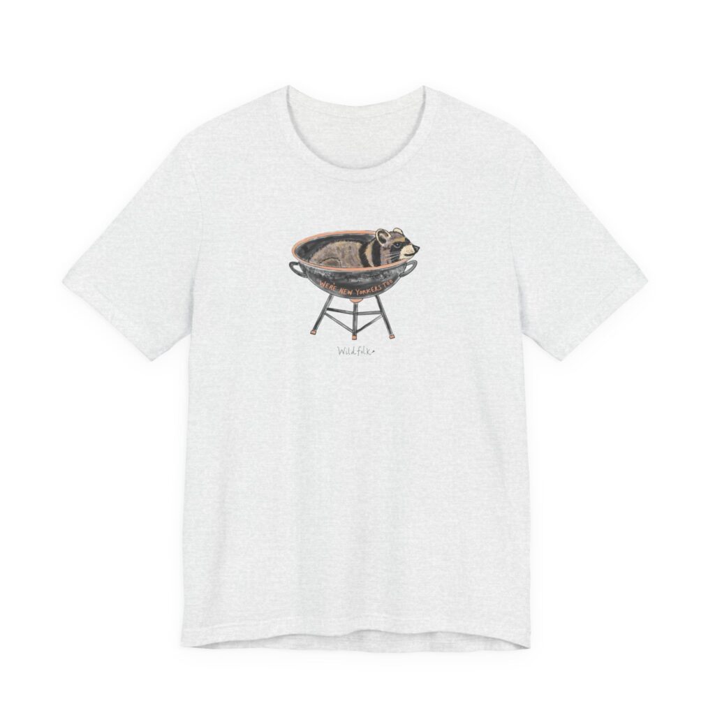 New Yorker raccoon unisex tee