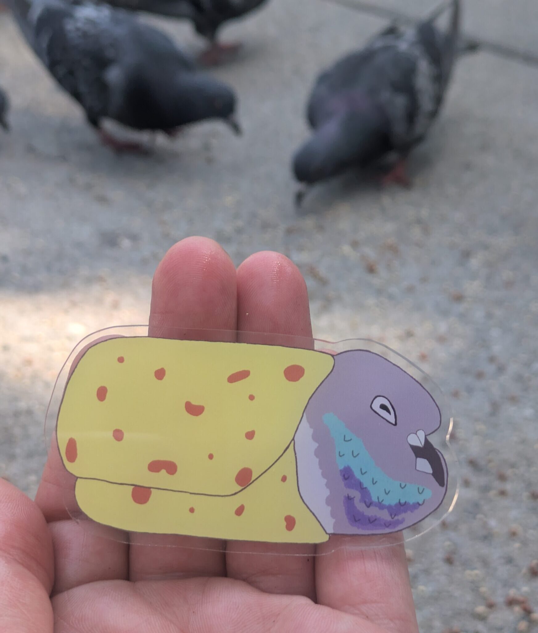 Burrito Pigeon pin